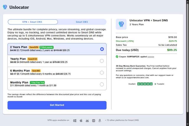 Unlocator checkout page showing Unlocator promo code box | Screenshot taken by SimplyCodes community member on Jul 26, 2025