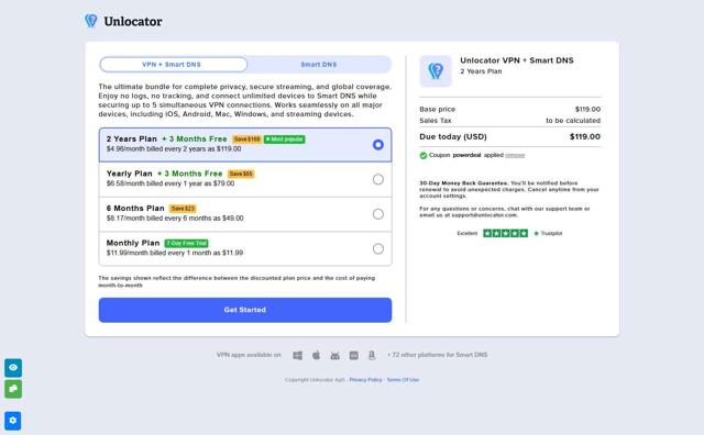 Unlocator checkout page showing Unlocator promo code box | Screenshot taken by SimplyCodes community member on Jul 14, 2025