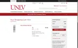 UNLV Bookstore coupon verification screenshot