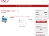 UNLV Bookstore coupon verification screenshot