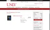 UNLV Bookstore coupon verification screenshot