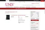 UNLV Bookstore coupon verification screenshot