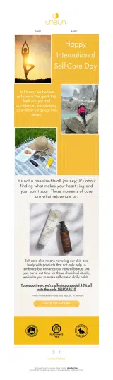 SELFCARE10 coupon verification screenshot