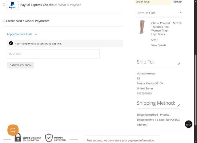 Up2step checkout page showing Up2step discount code box | Screenshot taken by SimplyCodes community member on Jul 14, 2025