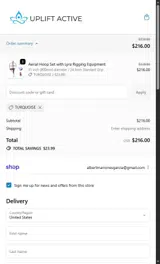 TURQUOISE coupon verification screenshot