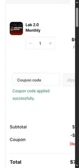 modernpreflop coupon verification screenshot