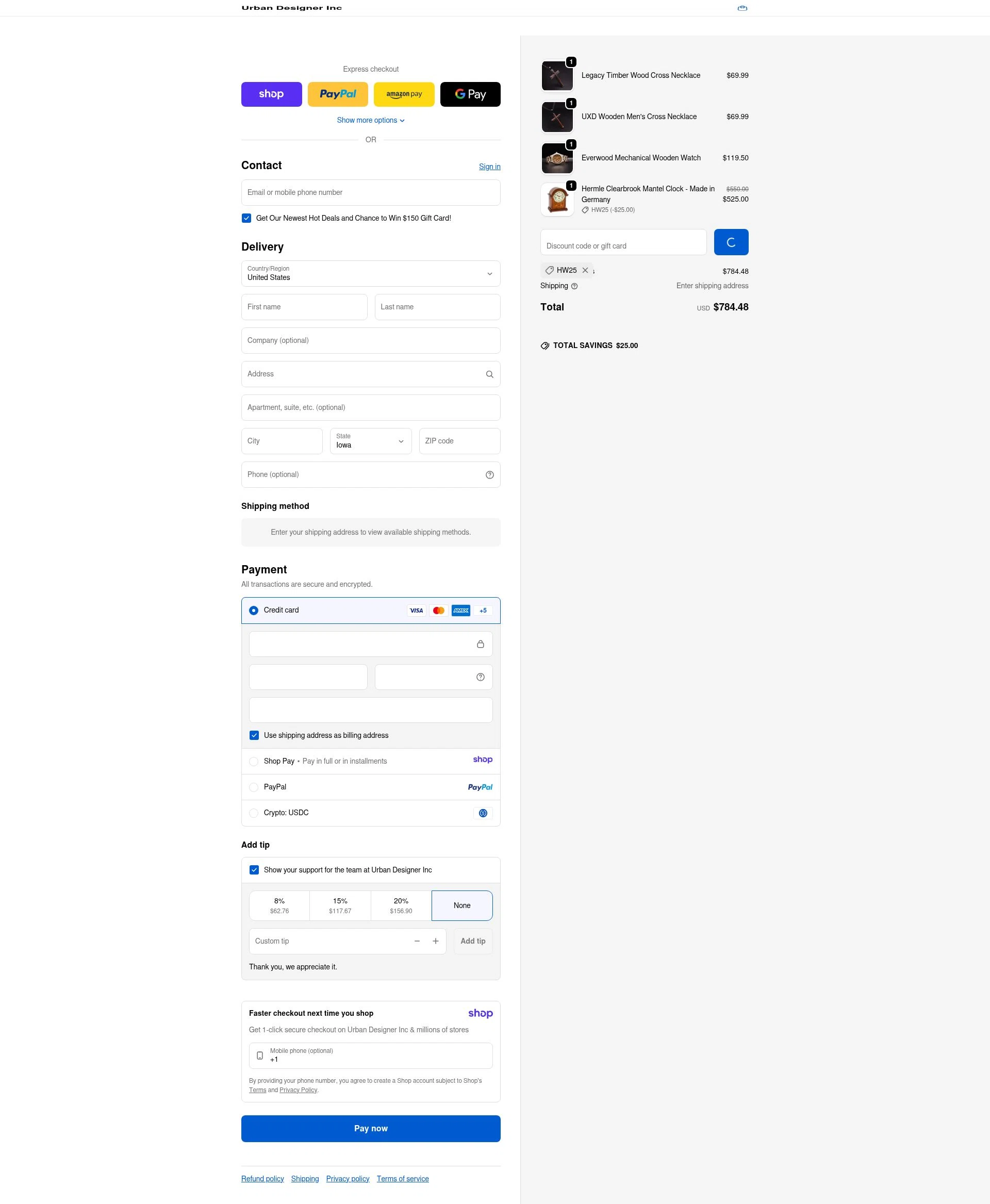 Urban Designer checkout page showing Urban Designer promo code box | Screenshot taken by SimplyCodes community member on Jan 10, 2026