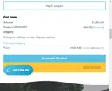 urbanice5 coupon verification screenshot