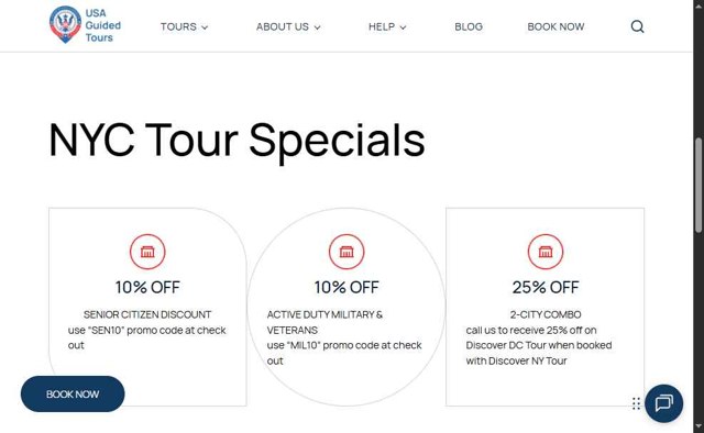 USA Guided Tours checkout page showing USA Guided Tours promo code box | Screenshot taken by SimplyCodes community member on Sep 6, 2025