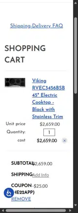 HE22APP coupon verification screenshot