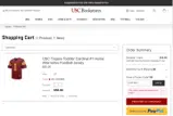 USC BookStores coupon verification screenshot