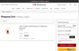 USC BookStores coupon verification screenshot