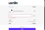 USMILE40 coupon verification screenshot