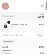EUGENIA coupon verification screenshot
