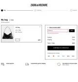 Zadig & Voltaire US coupon verification screenshot