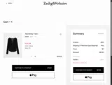 Zadig & Voltaire US coupon verification screenshot