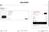 Zadig & Voltaire US coupon verification screenshot