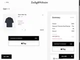 Zadig & Voltaire US coupon verification screenshot