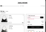 Zadig & Voltaire US coupon verification screenshot