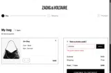 Zadig & Voltaire US coupon verification screenshot