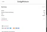 Zadig & Voltaire US coupon verification screenshot