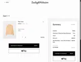 Zadig & Voltaire US coupon verification screenshot