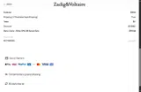 Zadig & Voltaire US coupon verification screenshot