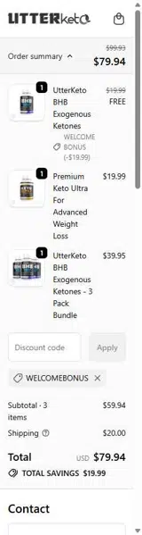 WELCOMEBONUS coupon verification screenshot