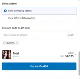 ZUCORA coupon verification screenshot