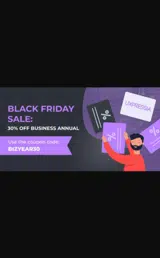 BIZYEAR30 coupon verification screenshot