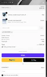 WELCOME10 coupon verification screenshot