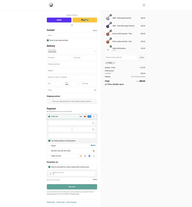 Vagabond Life checkout page showing Vagabond Life promo code box | Screenshot taken by SimplyCodes community member on Sep 13, 2025