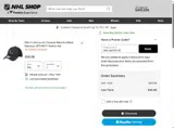 Vancouver Canucks Shop coupon verification screenshot
