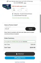 NHL29 coupon verification screenshot