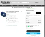 Vancouver Canucks Shop coupon verification screenshot