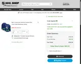 Vancouver Canucks Shop coupon verification screenshot