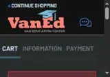Van Education Center coupon verification screenshot