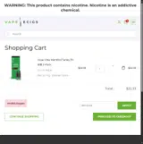 Vape Ecigs coupon verification screenshot