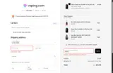 Vaping.com coupon verification screenshot