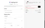 Vaping.com coupon verification screenshot