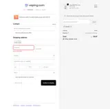 Vaping.com coupon verification screenshot