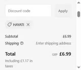 Vapourcore coupon verification screenshot