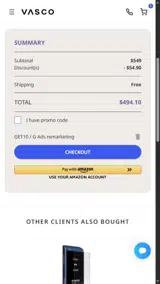 Vasco Translator coupon verification screenshot