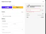 Virginia Service Supply coupon verification screenshot
