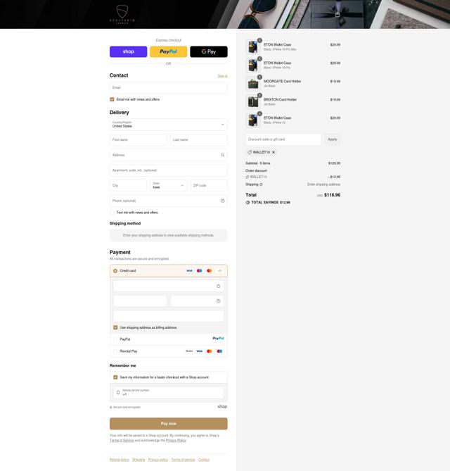 Vaultskin checkout page showing Vaultskin discount code box | Screenshot taken by SimplyCodes community member on Sep 15, 2025
