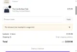Velantra coupon verification screenshot
