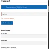 Velocity Ammo Sales coupon verification screenshot