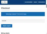 Velocity Ammo Sales coupon verification screenshot