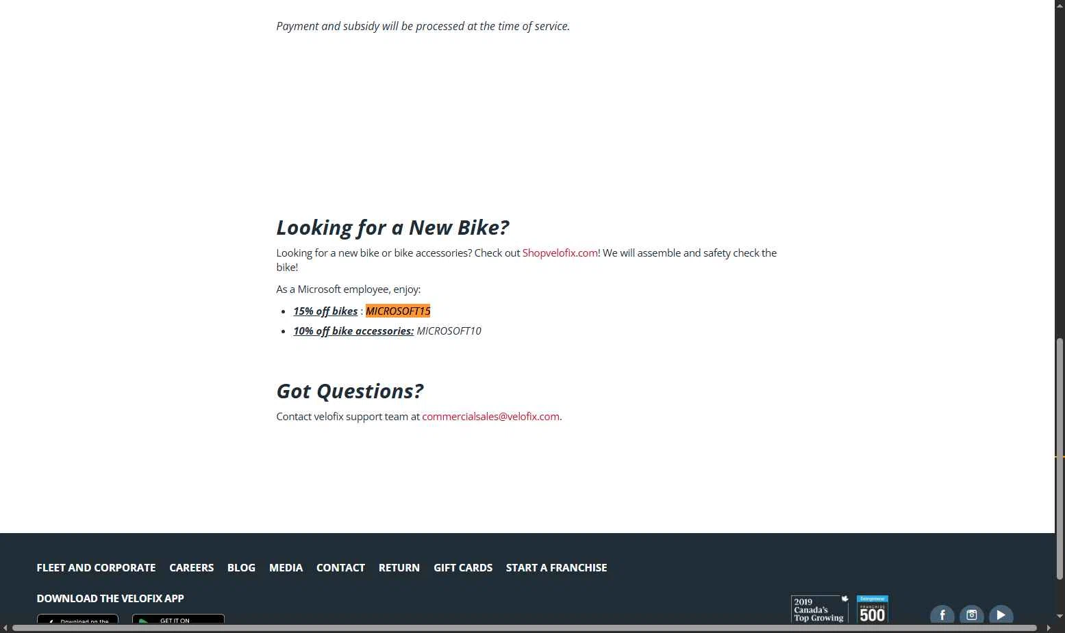 velofix checkout page showing velofix promo code box | Screenshot taken by SimplyCodes community member on Dec 8, 2025