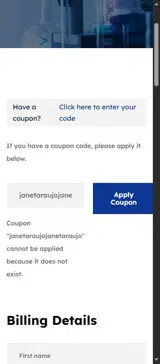 Velora Research coupon verification screenshot